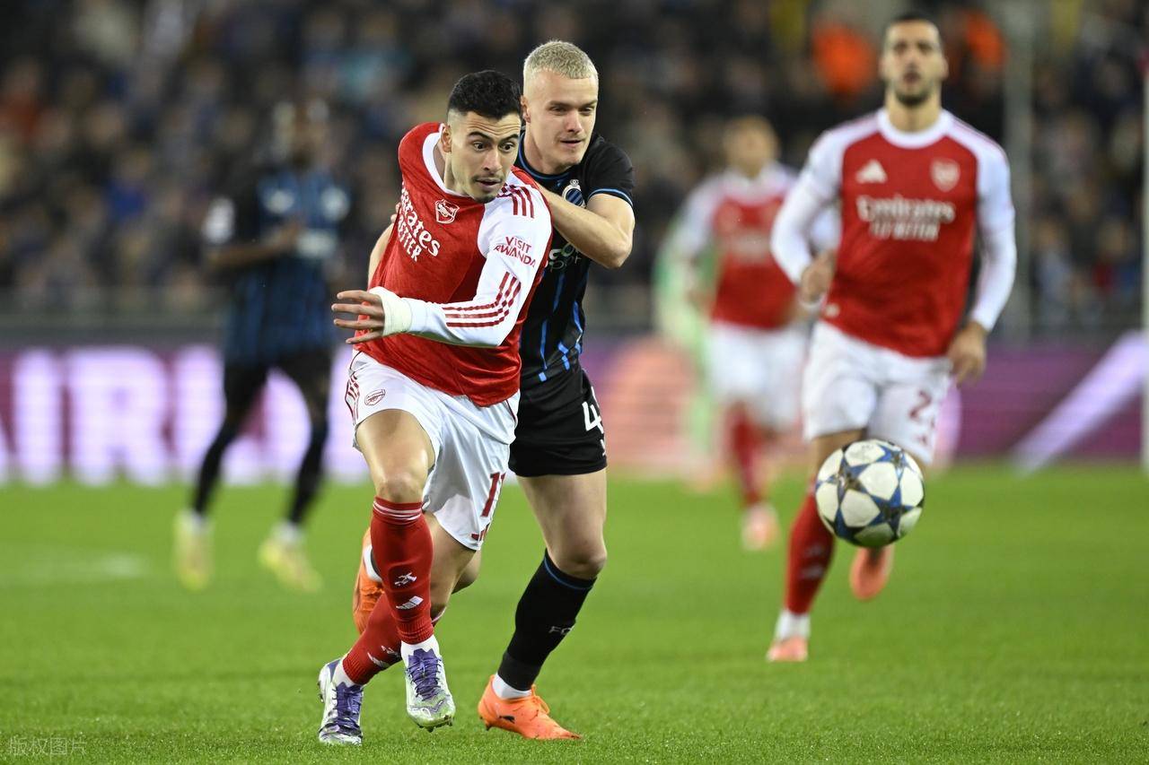 布鲁日0-3阿森纳，赛后评分：阿森纳20号排第一